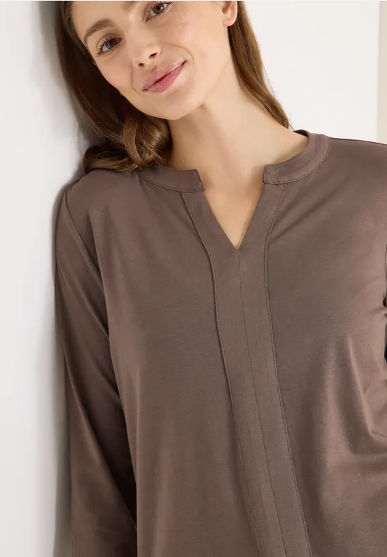 T-shirt au look tunique null