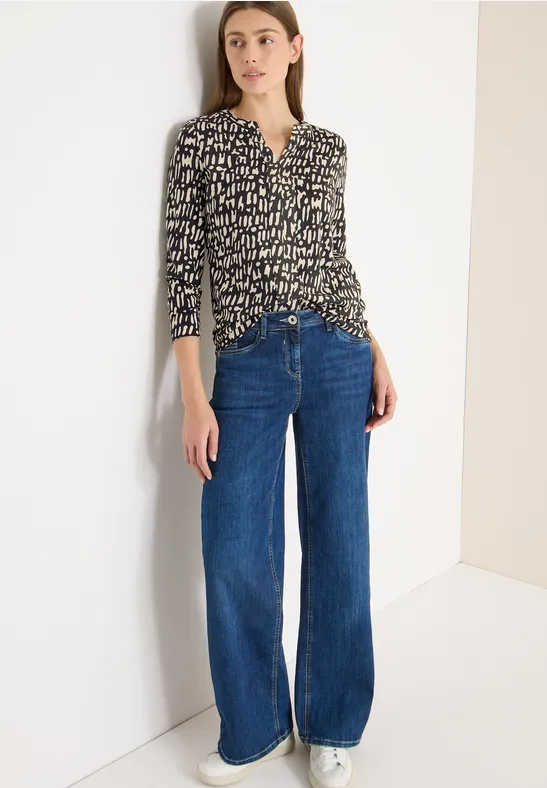 T-shirt imprimé au look tunique null