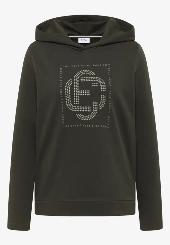 Hoodie avec pierres précieuses null