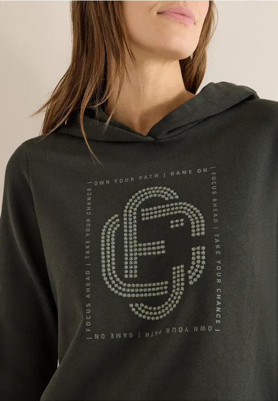 Hoodie avec pierres précieuses null