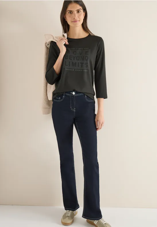 Shirt met edelstenen null