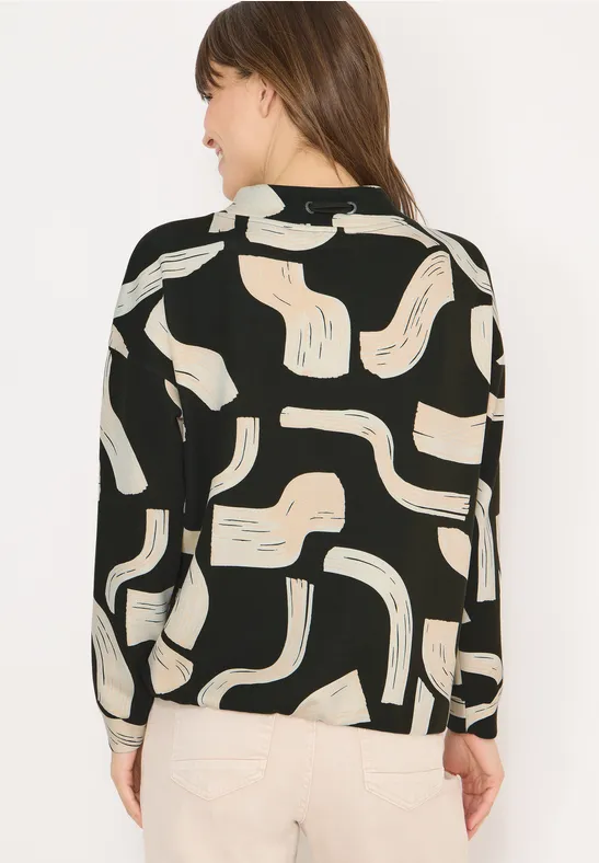 Gemustertes Shirt raw khaki