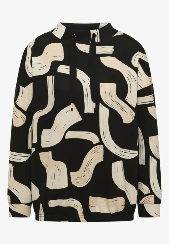 Gemustertes Shirt raw khaki