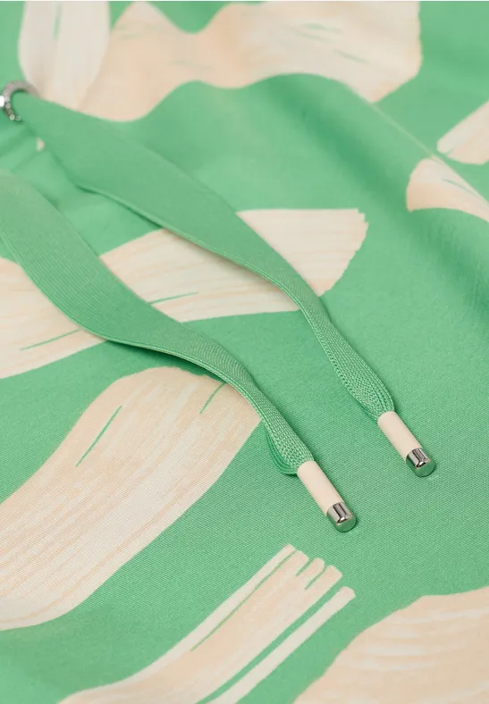 Gemustertes Shirt dark bamboo green