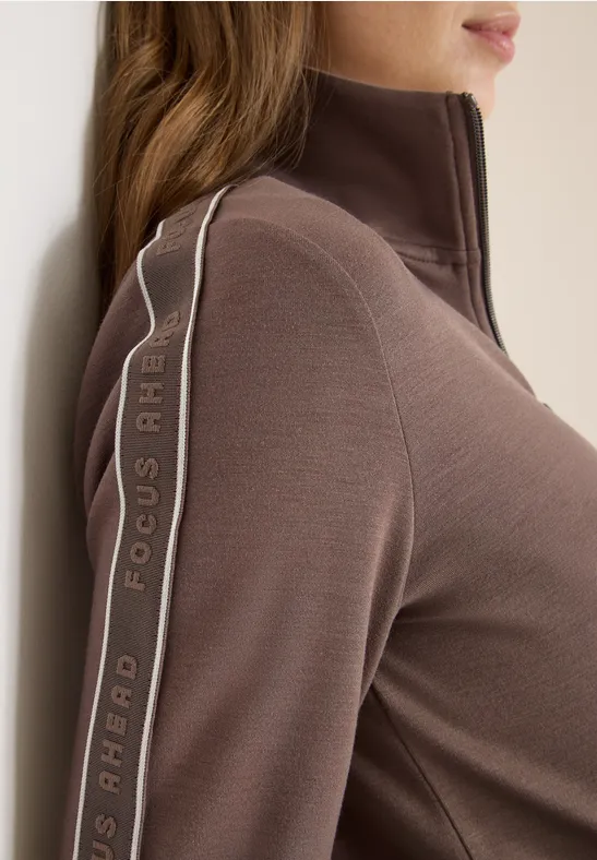 Jas met tape urban taupe