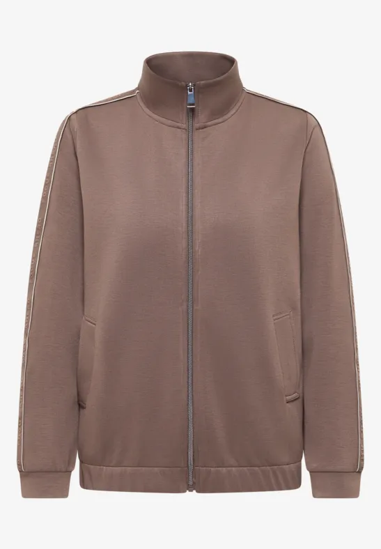 Jas met tape urban taupe