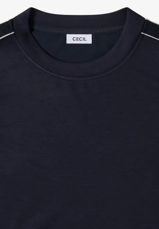 T-shirt avec détails de bande universal blue