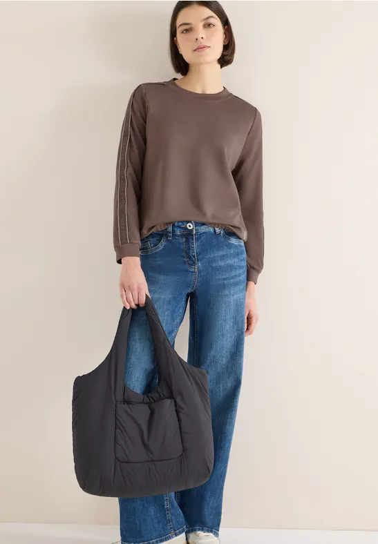 T-shirt avec détails de bande null