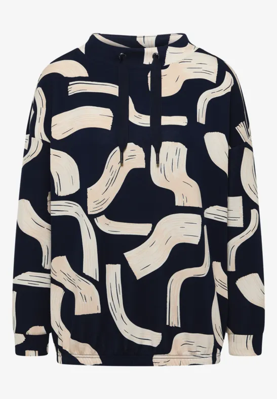 Gemustertes Shirt universal blue