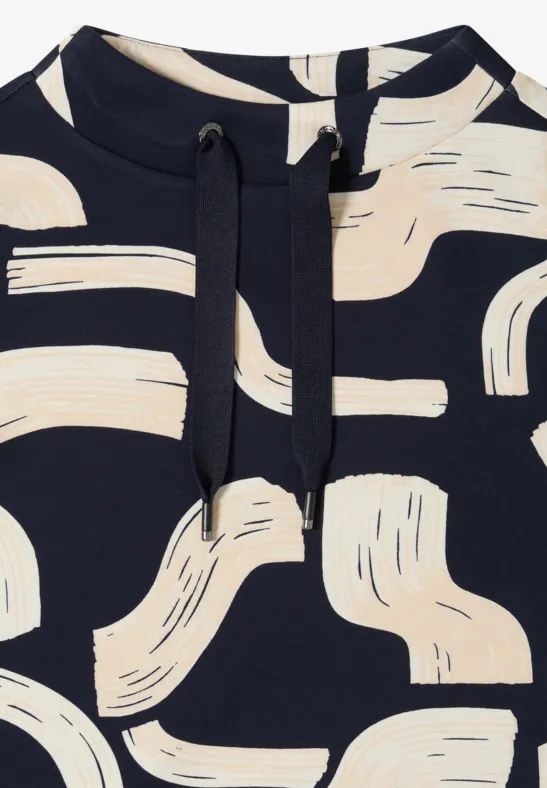 Gemustertes Shirt universal blue