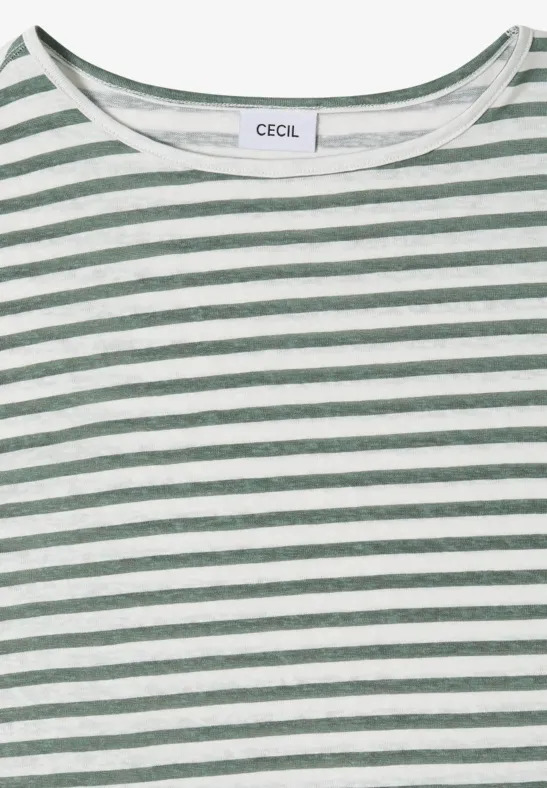 T-shirt à col bateau et à rayures just khaki