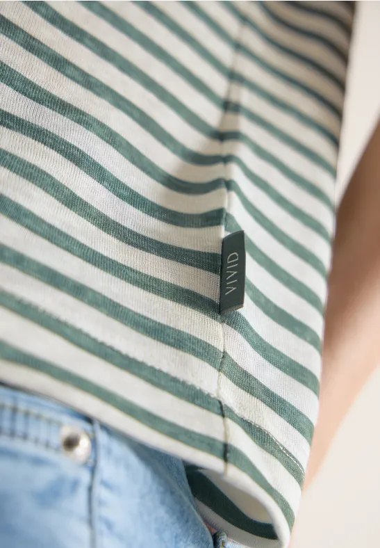 T-shirt à col bateau et à rayures just khaki