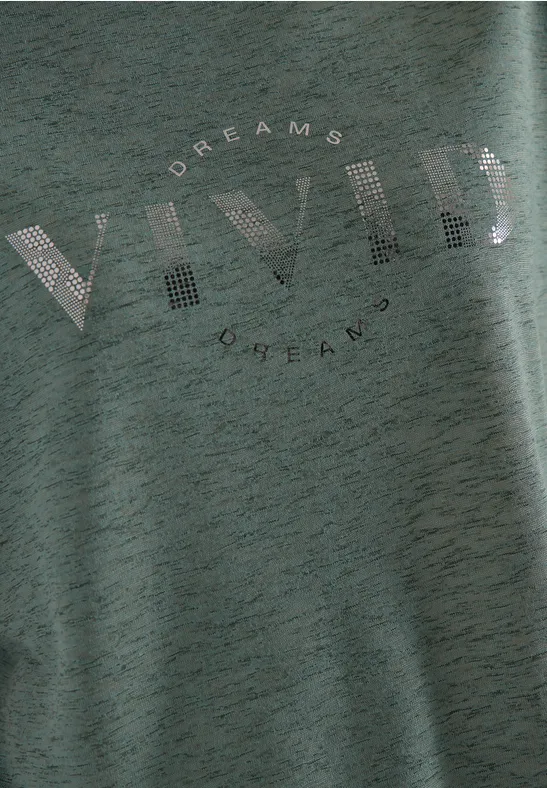 Shirt met overhangende schouders in linnenlook just khaki