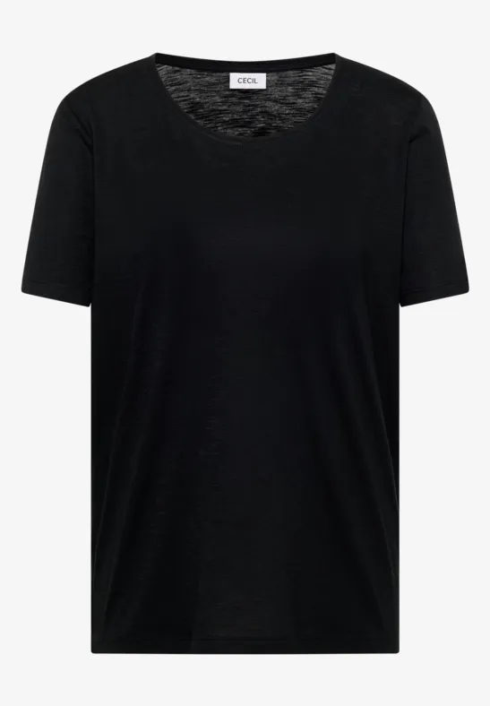 Basic T-Shirt mit Rundhals im 2er-Pack black/black