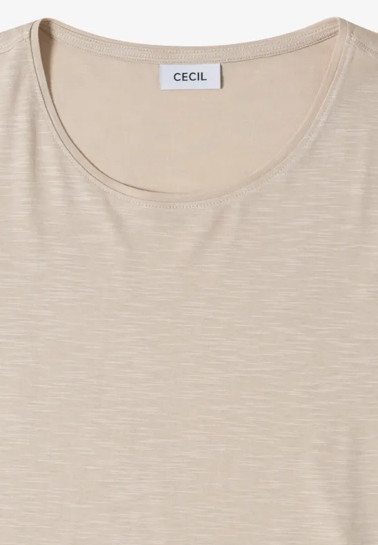 T-shirt basique à col rond en pack de 2 grain beige/juicy lime