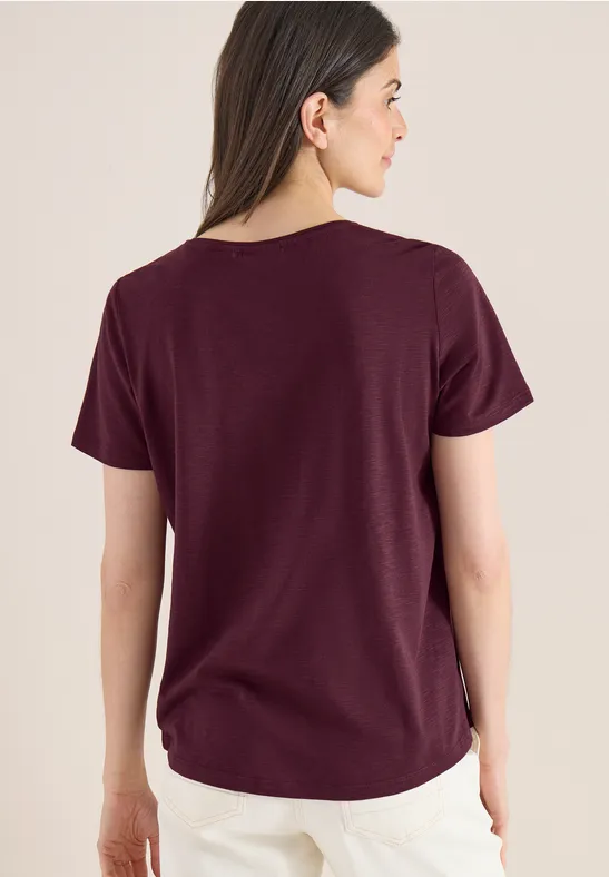 T-shirt basique à col rond en pack de 2 blush rose/sweet grape red