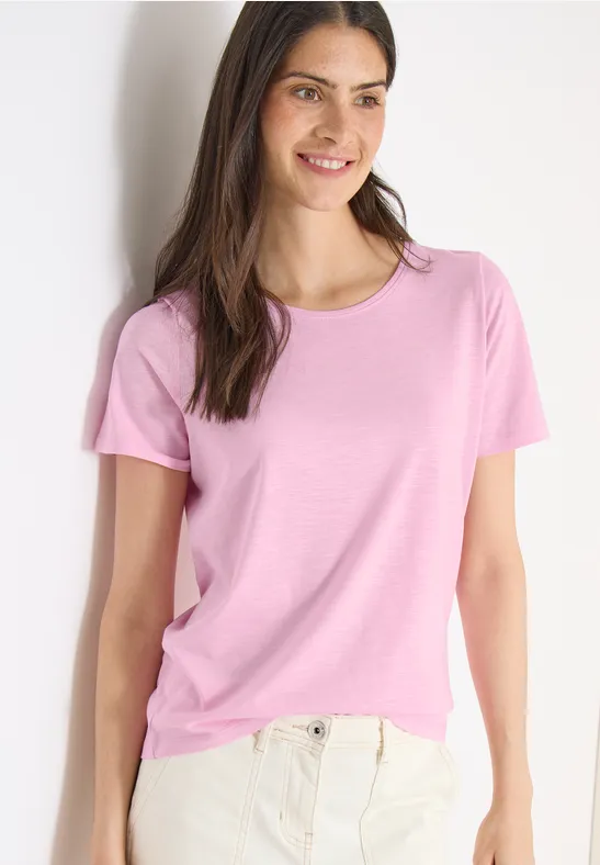 T-shirt basique à col rond en pack de 2 blush rose/sweet grape red