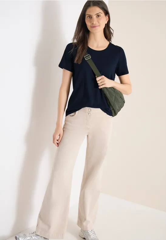 Basic Shirt met ronde hals in een 2-pack universal blue/universal blue