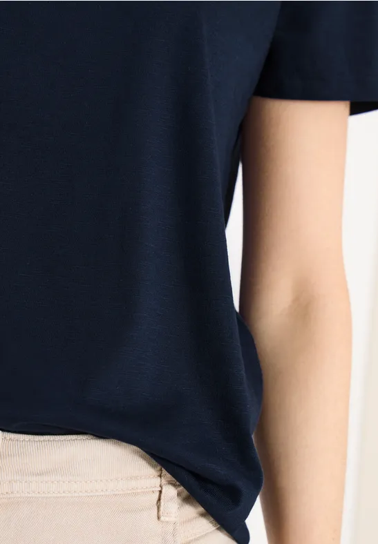 Basic Shirt met ronde hals in een 2-pack universal blue/universal blue