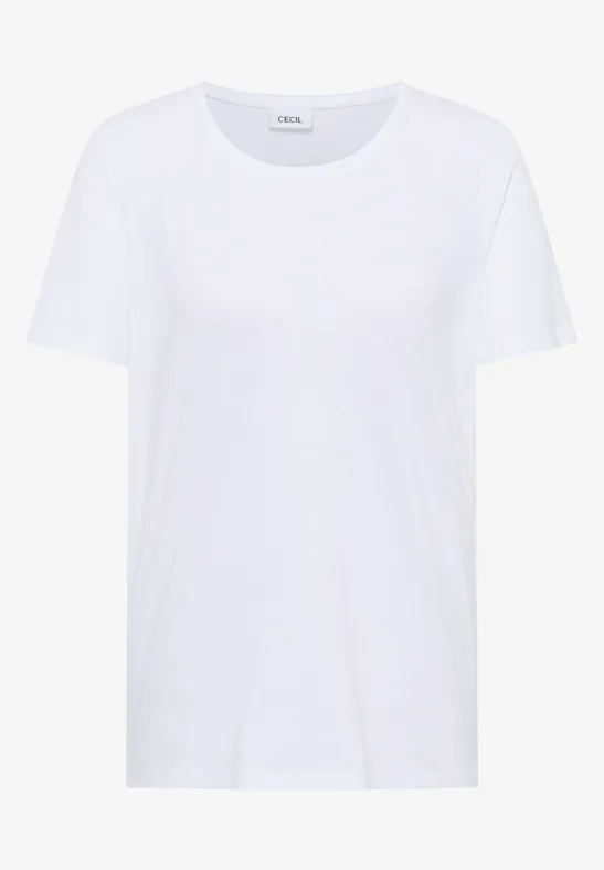 Basic Shirt met ronde hals in een 2-pack white/white