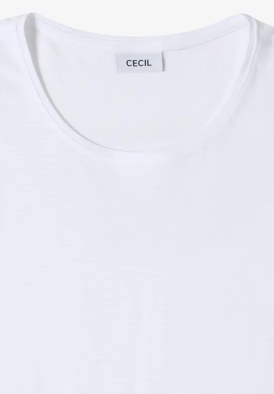 Basic Shirt met ronde hals in een 2-pack white/white
