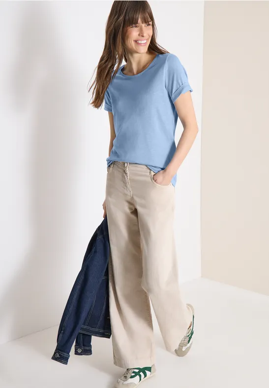 T-shirt basique à col rond en pack de 2 universal blue/light sky blue