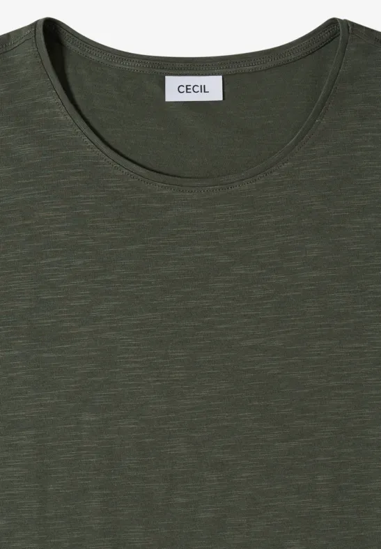 Basic Shirt met ronde hals in een 2-pack khaki/juicy lime