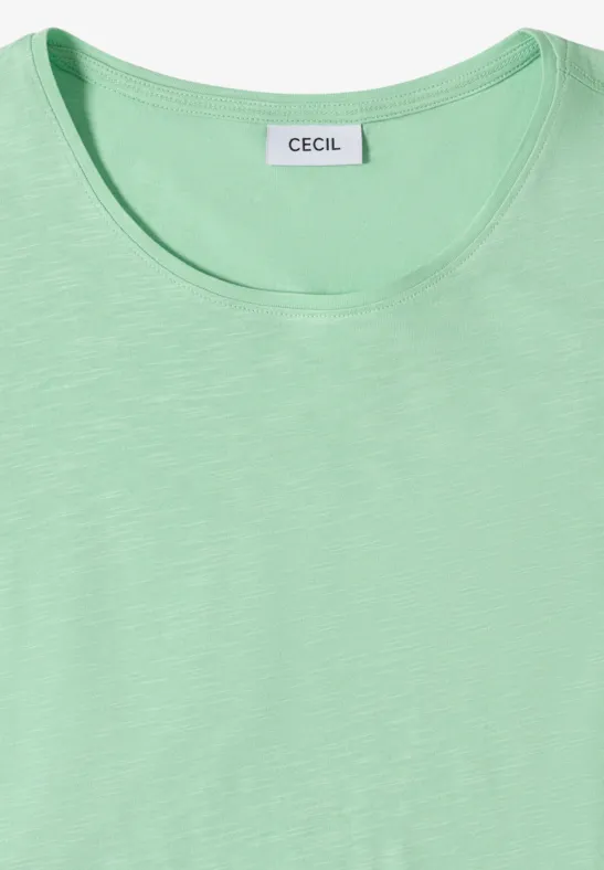 Basic Shirt met ronde hals in een 2-pack khaki/juicy lime