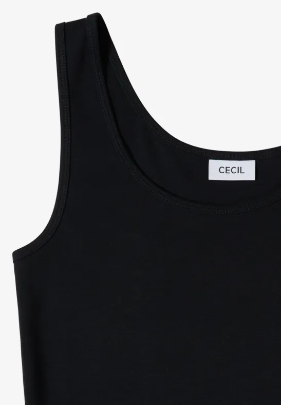 Top basique à col rond en pack de 2 grain beige/black