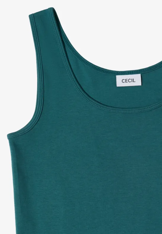 Top basique à col rond en pack de 2 jungle green/universal blue