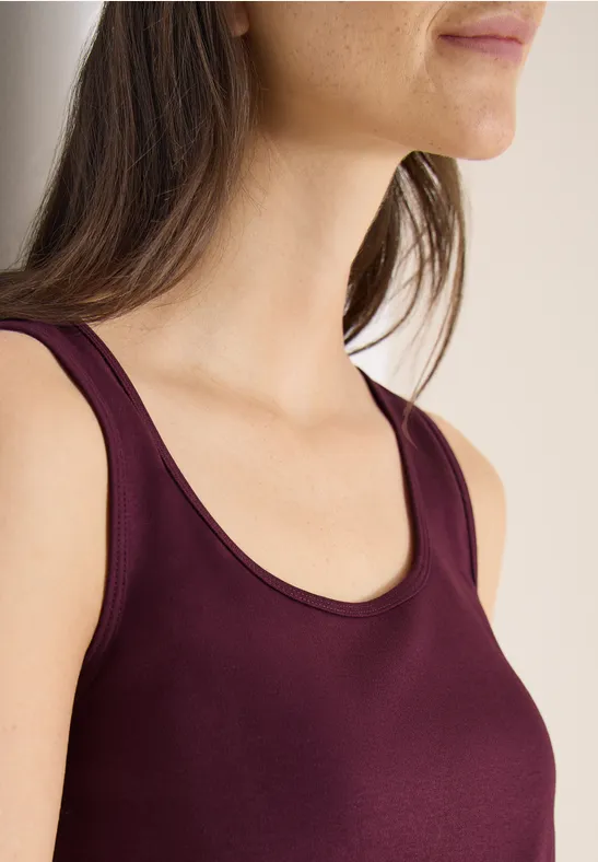 Top basique à col rond en pack de 2 blush rose/sweet grape red