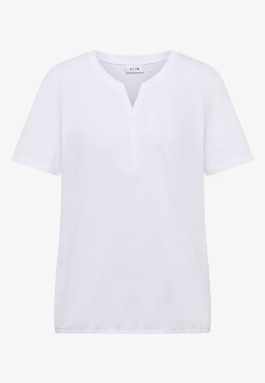 Basic Shirt im Tunika-Look White