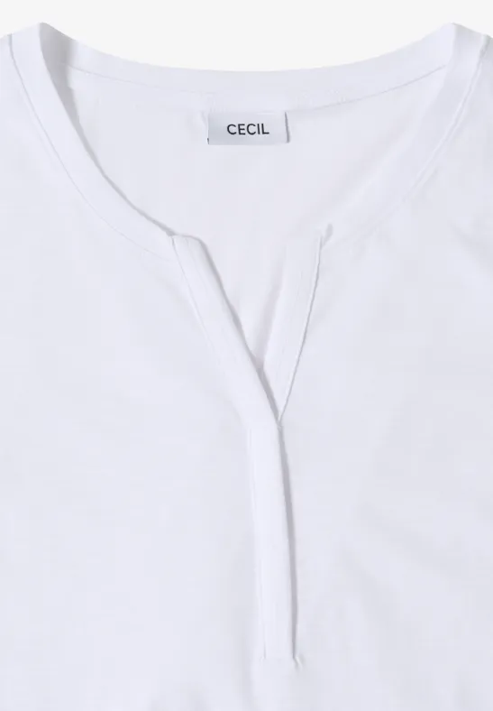 Basic Shirt im Tunika-Look White
