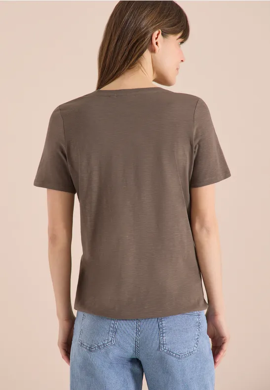 Basic Shirt im Tunika-Look urban taupe