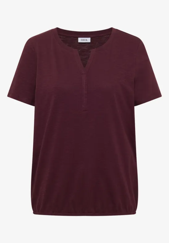 Basic Shirt im Tunika-Look sweet grape red
