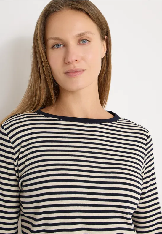 Gestreiftes Shirt universal blue