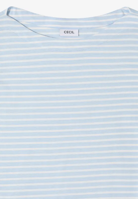T-shirt à rayures light sky blue