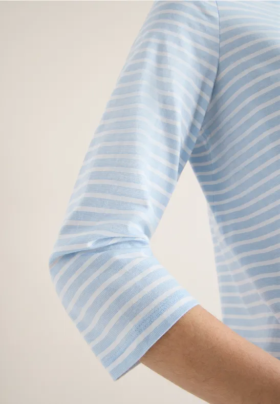 T-shirt à rayures light sky blue