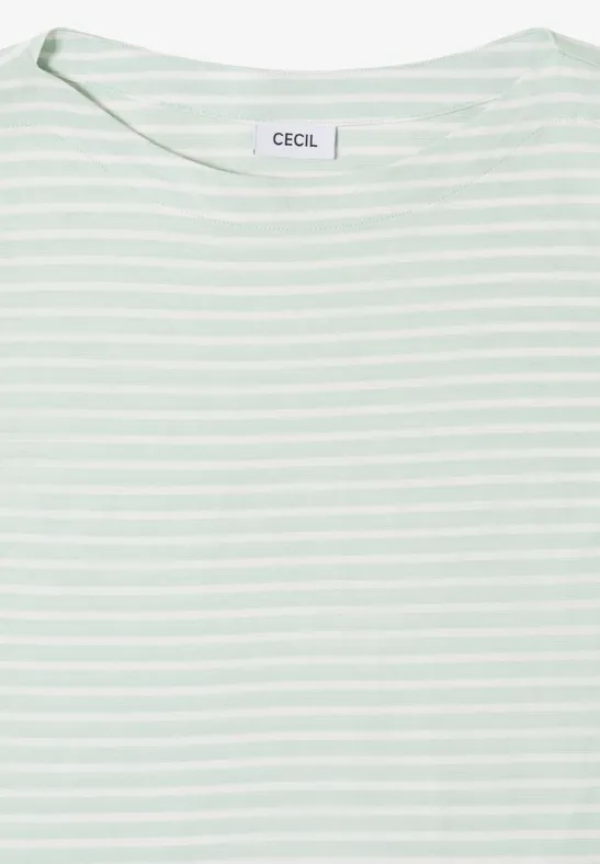 T-shirt à rayures grove green