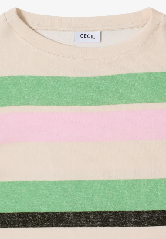 Gestreiftes Shirt raw khaki