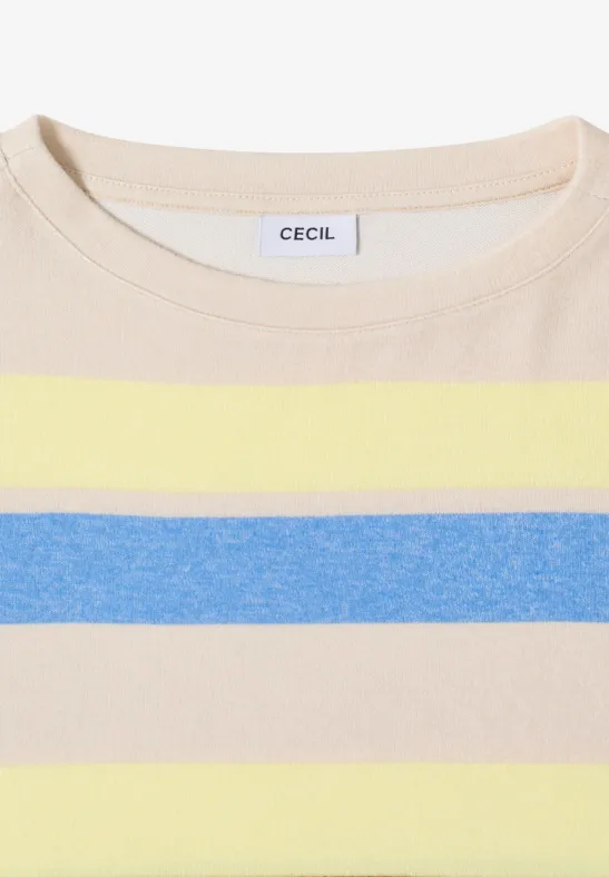 Gestreiftes Shirt urban taupe melange