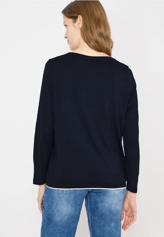 Shirt in effen kleur universal blue