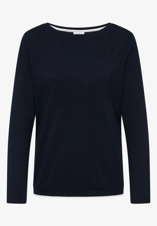 Shirt in effen kleur universal blue