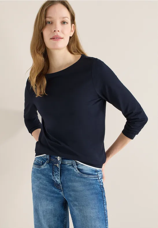 Shirt in effen kleur universal blue