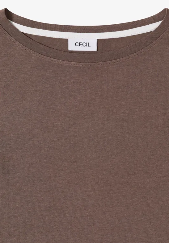 T-shirt en couleur unie urban taupe