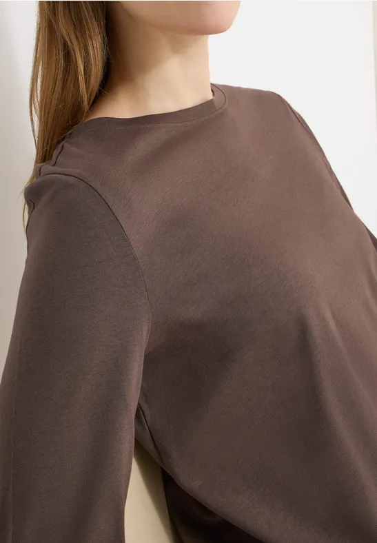 T-shirt en couleur unie urban taupe