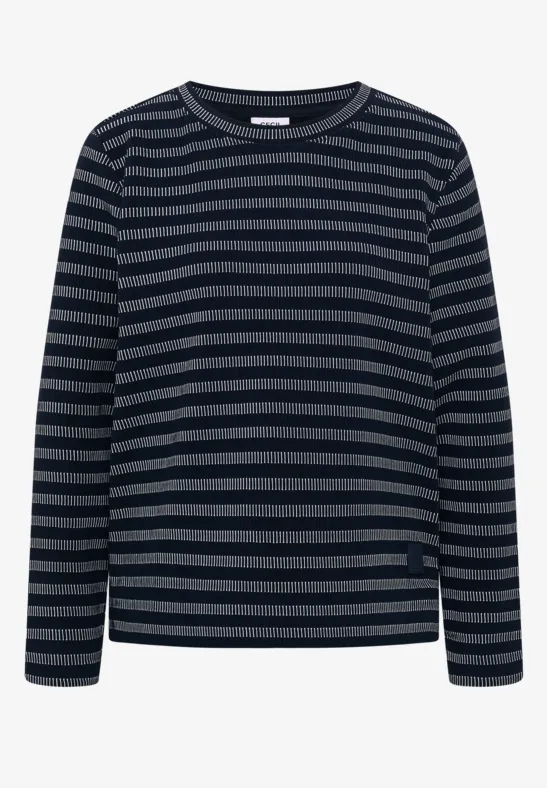 Gestreiftes Shirt universal blue