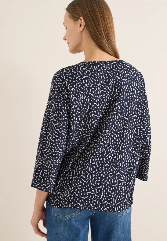 Shirt mit Minimal Print universal blue