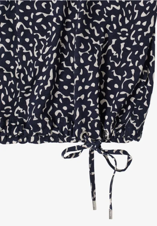 Shirt mit Minimal Print universal blue