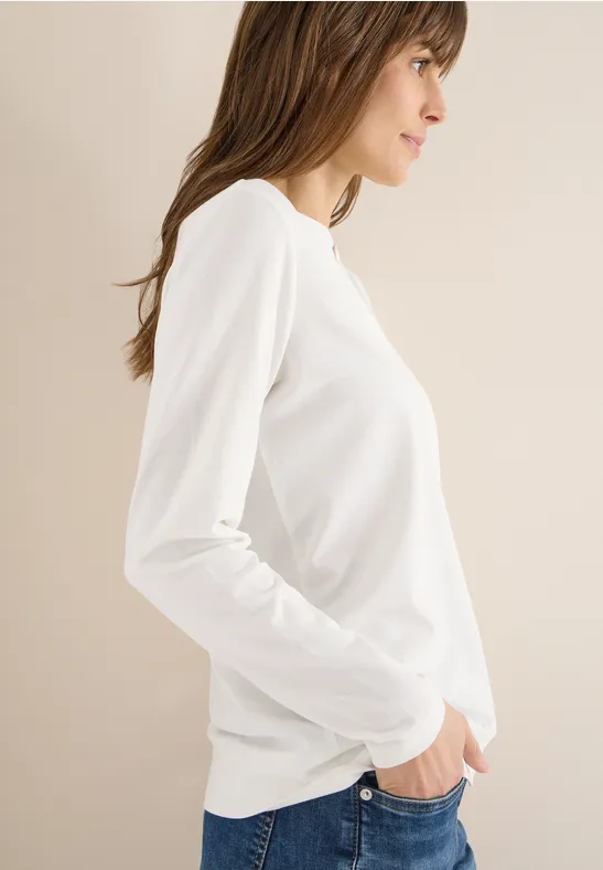Shirt im Tunika-Look vanilla white